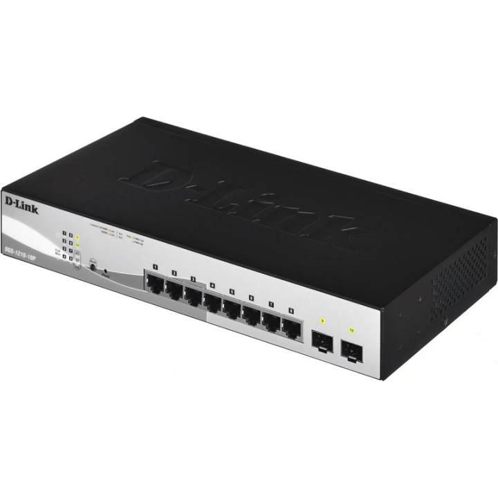 D-LINK 8 PORTS POE GIGABIT + 2 PORTS SFP - MANAGEABLE 