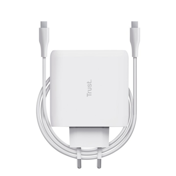 TRUST ALIMENTATION UNIVERSELLE MAXO USB-C 100W BLANC 