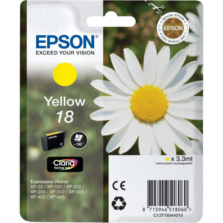 EPSON CARTOUCHE T1804 JAUNE 