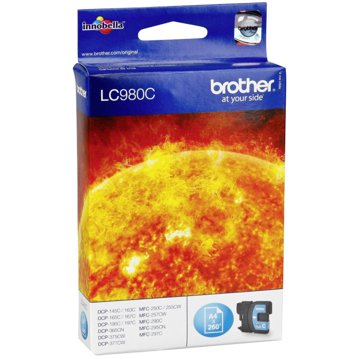 BROTHER LC-980C CARTOUCHE CYAN