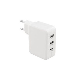 GENERIQUE CHARGEUR MURAL 3 SORTIES 4.8 A 2X USB / USB-C BLA 