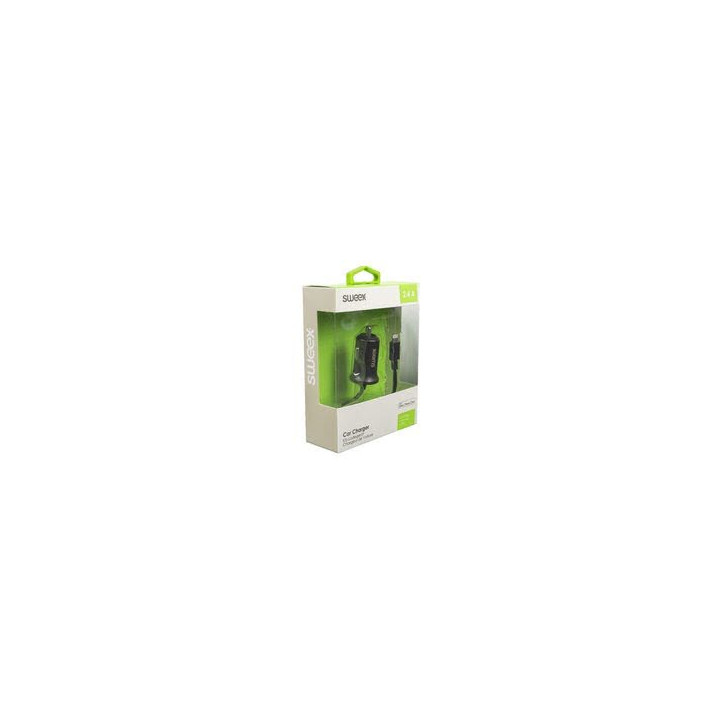 GENERIQUE CHARGEUR VOITURE 2.4 A APPLE LIGHTNING NOIR 