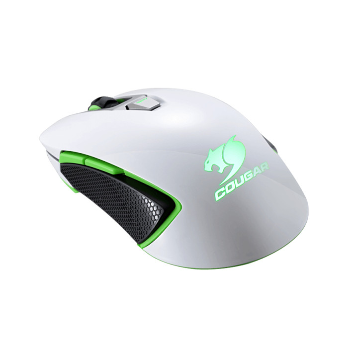 COUGAR 450M BLANC SOURIS FILAIRE - DROITIER - CAPTEUR O 