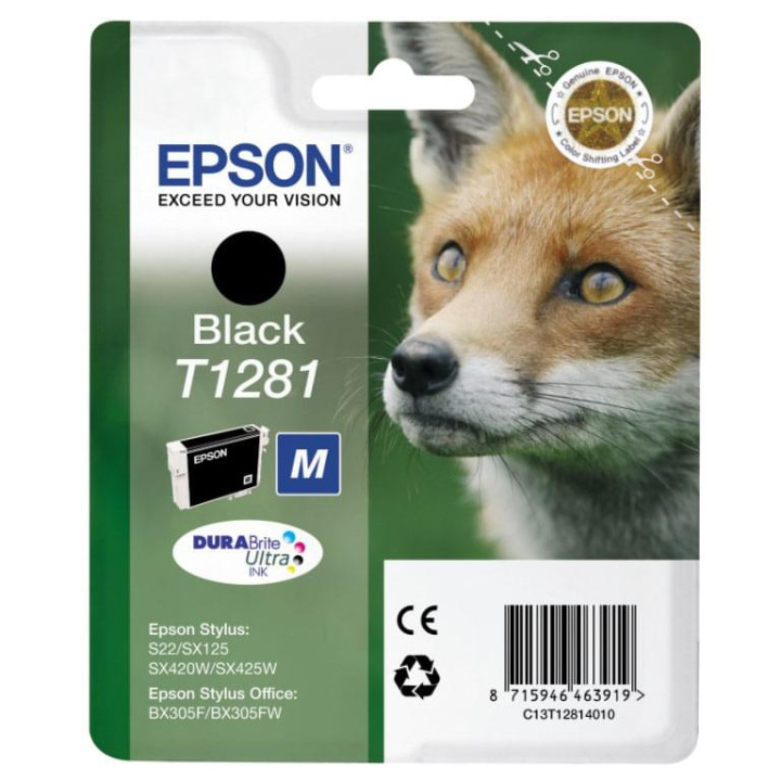 EPSON CARTOUCHE T1281 NOIR 