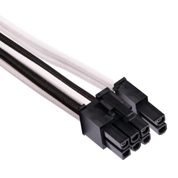 CORSAIR PREMIUM M SLEEVED SPLIT PCIE T4 BLANC/NOIR 
