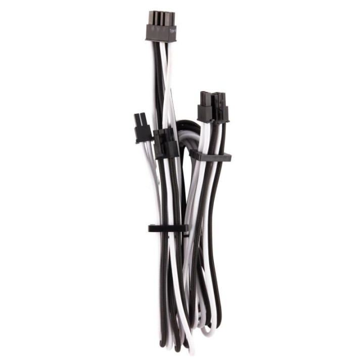 CORSAIR PREMIUM M SLEEVED SPLIT PCIE T4 BLANC/NOIR 