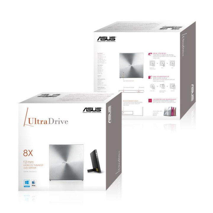ASUS SDRW-08U5S-U ULTRADRIVE SILVER 