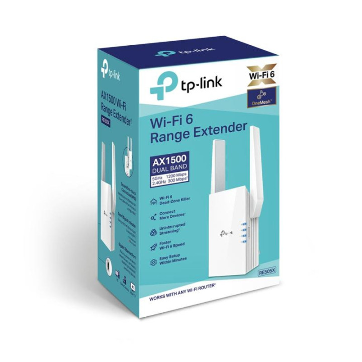 TP-LINK AX1500 WI-FI 6 RANGE EXTENDER 