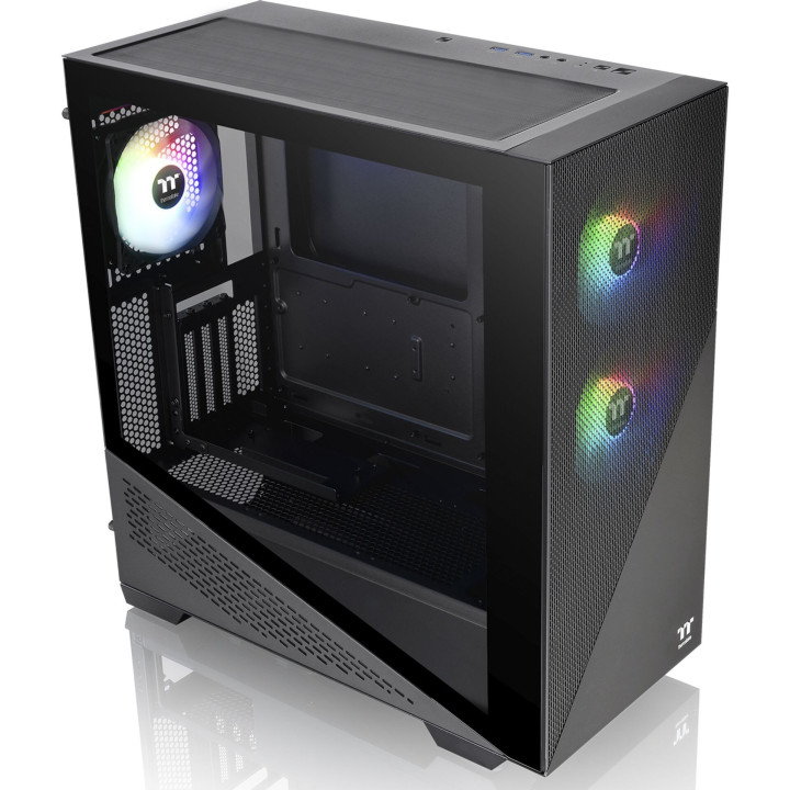 THERMALTAKE DIVIDER 370 TG ARGB BLACK - MT/SANS ALIM/ATX 