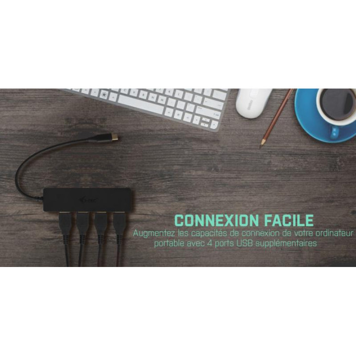 I-TEC I-TEC USB-C SLIM PASSIVE HUB 4P 