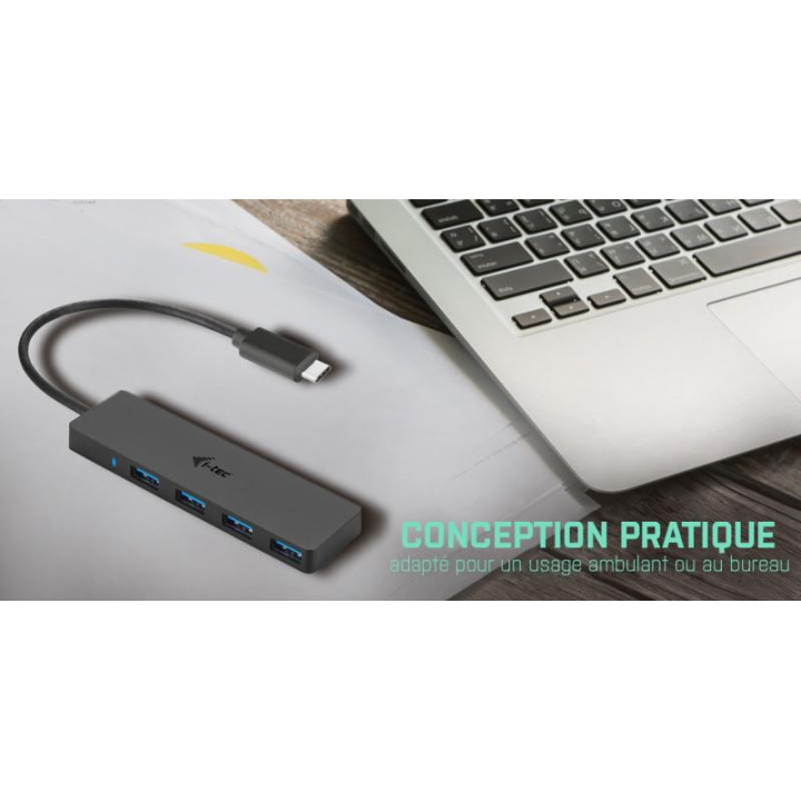 I-TEC I-TEC USB-C SLIM PASSIVE HUB 4P 