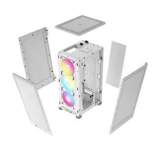 CORSAIR 2000D AIRFLOW RGB BLANC - MT/SANS ALIM/MINI-ITX 