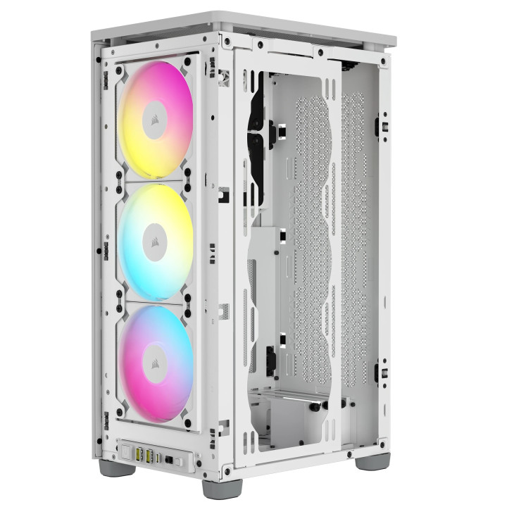 CORSAIR 2000D AIRFLOW RGB BLANC - MT/SANS ALIM/MINI-ITX 