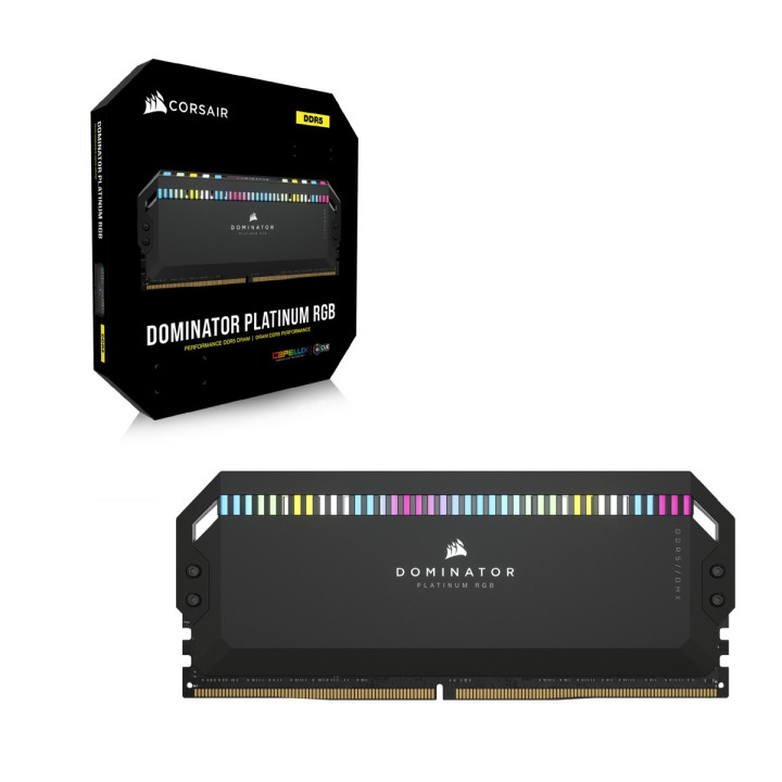 CORSAIR CMH32GX5M2B6000Z30K RGB (2X16GO DDR5 6000 PC48000) 
