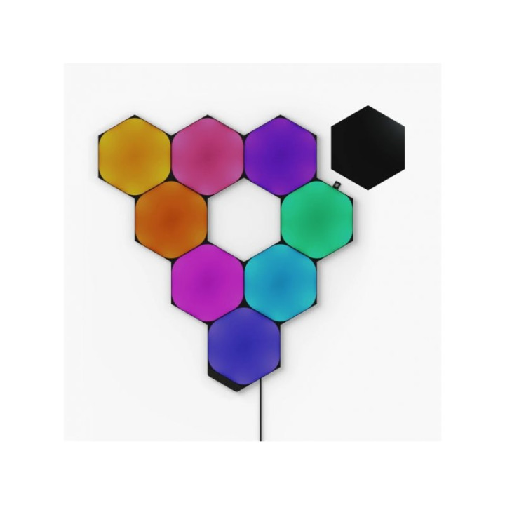 NANOLEAF SHAPES BLACK HEXAGONS STARTER KIT - 9 PIECES 