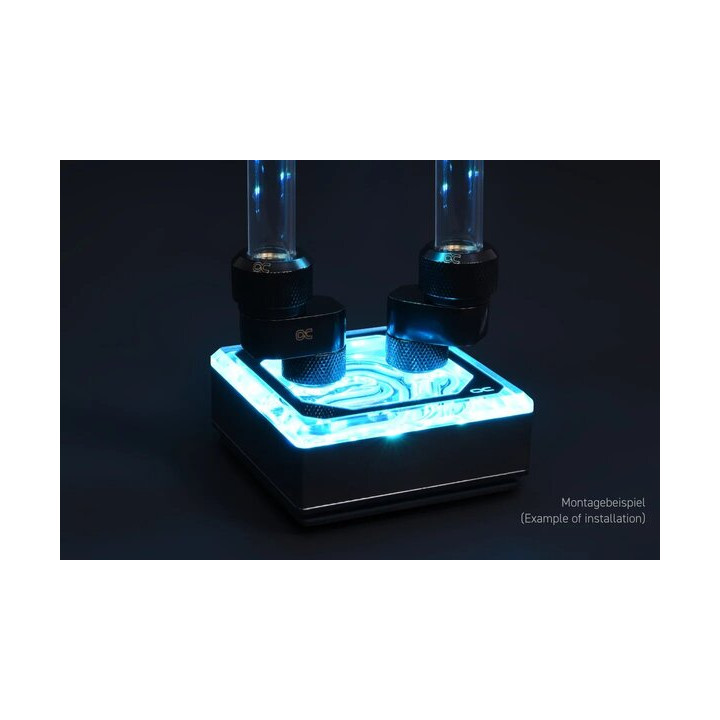 ALPHACOOL EISZAPFEN 8MM ROTATABLE G1/4 TO G1/4 - CHROME 