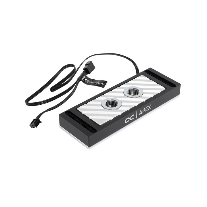 ALPHACOOL APEX D-RAM WATER COOLER ARGB - 4 SLOTS ARGENT 
