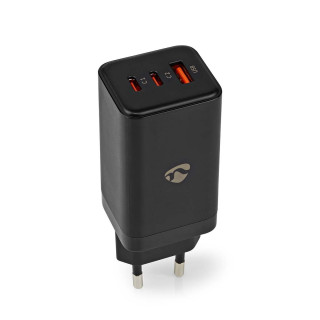 NEDIS CHARGEUR 65W - USB-A / 2X USB-C POWER DELIVERY 