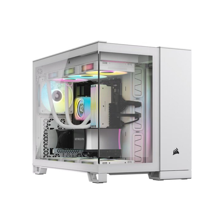 CORSAIR 2500X BLANC/ALUMINIUM - MT/SANSALIM/MATX 