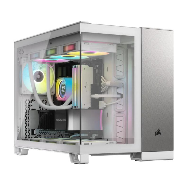 CORSAIR 2500X BLANC/ALUMINIUM - MT/SANSALIM/MATX 