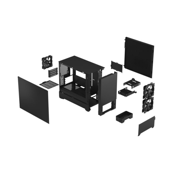 FRACTAL DESIGN POP MINI SILENT BLACK SOLID - MT/SANSALIM/ITX 