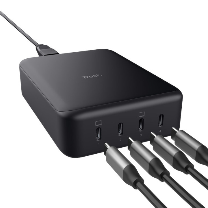 TRUST CHARGEUR DE BUREAU MAXO 240 WATTS USB-C 4 PORTS 