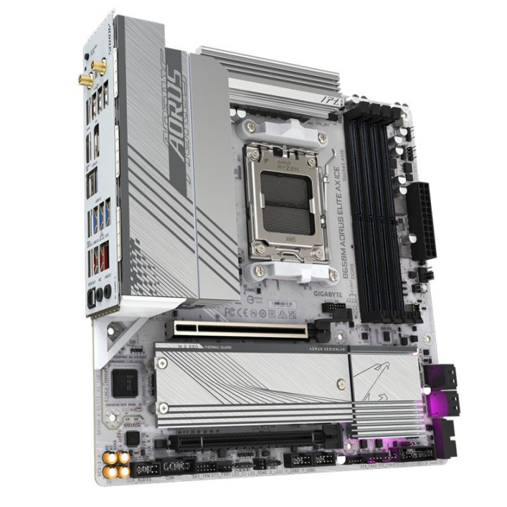 GIGABYTE GIGABYTE B650M A ELITE AX ICE - B650/AM5/DDR5/MATX 
