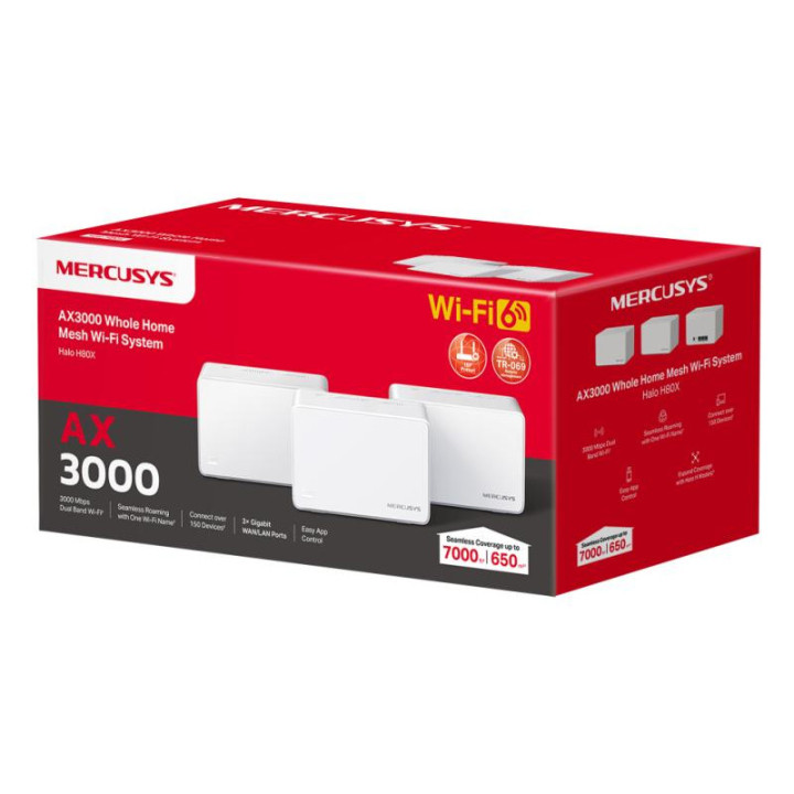 MERCUSYS AX3000 WHOLE HOME MESH WI-FI 6 SYSTEM 