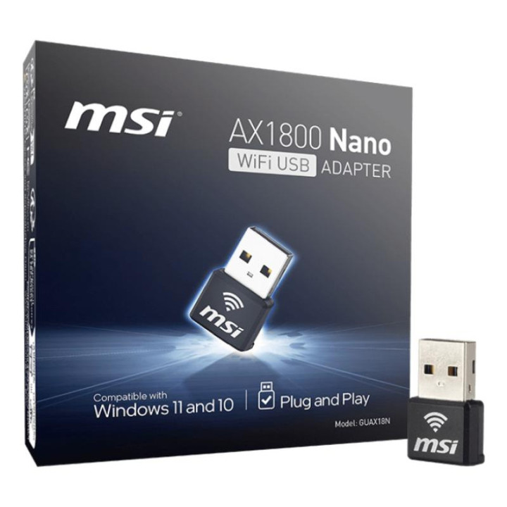 MSI CLE USB WIFI 6 1800 - AX1800 NANO 