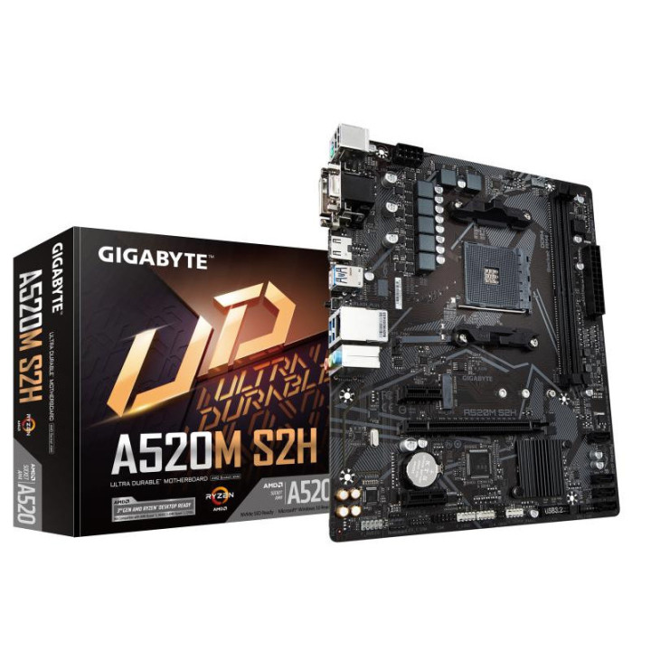 GIGABYTE A520M S2H - A520/AM4/MATX 