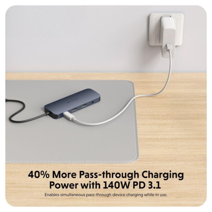 HYPER HYPERJUICE CHARGEUR VOYAGE 3 PORTS/70W/NOIR 