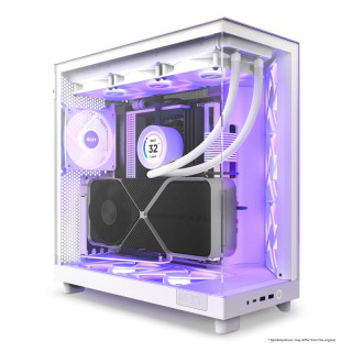 NZXT H6 FLOW RGB BLANC - MT/SANS ALIM/ATX 