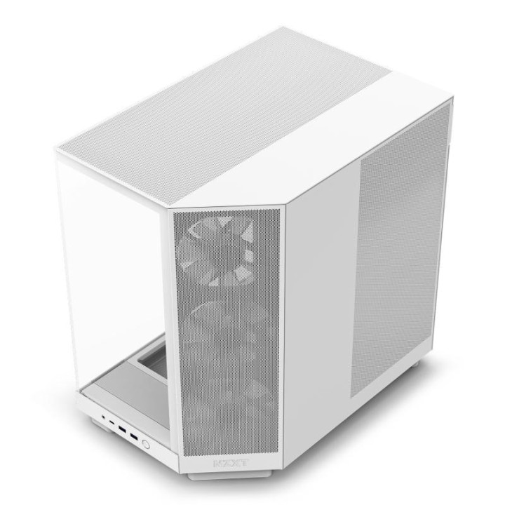 NZXT H6 FLOW RGB BLANC - MT/SANS ALIM/ATX 