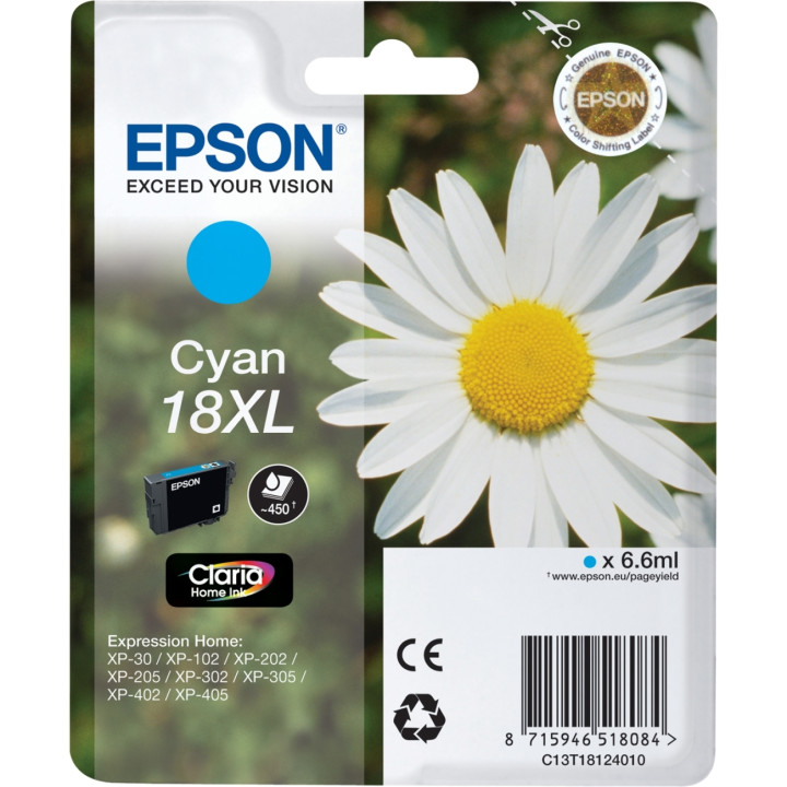 EPSON CARTOUCHE T1812 XL CYAN 