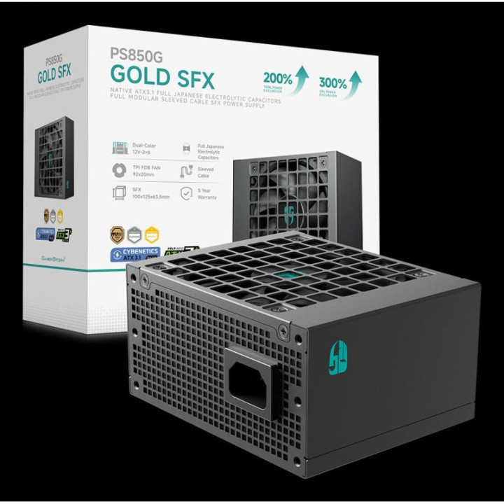 DEEPCOOL GAMERSTORM ATX 3.1 850W - GOLD FM - SFX PS850G 