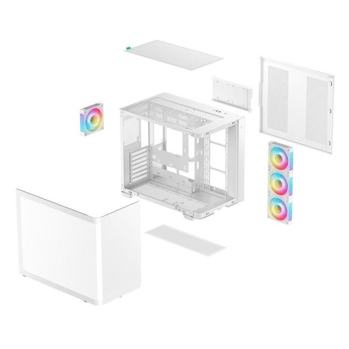 DEEPCOOL CG530U 4F BLANC - MT/SANS ALIM/ATX 