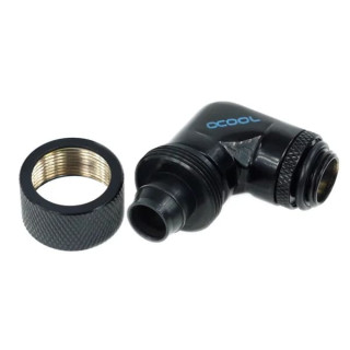 Alphacool HF 16/10 SCREW-ON NOZZLE 90A ROTATABLE G1/4 BLACK