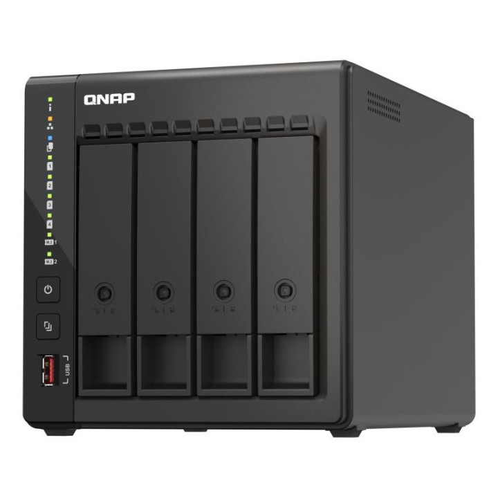 QNAP TS-453E NAS TOWER INTEL CELERON J6412 8 GO 0 TO QNAP QTS NOIR 