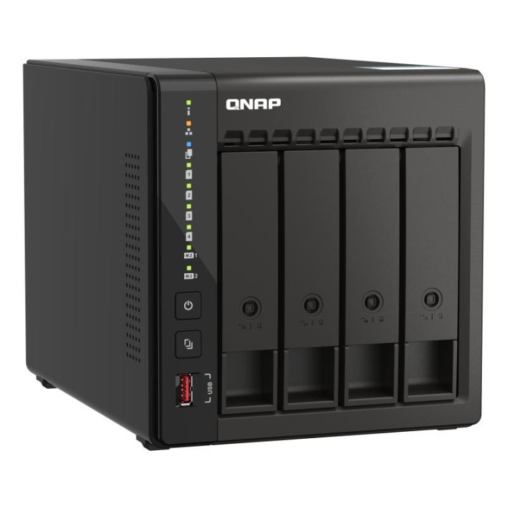 QNAP TS-453E NAS TOWER INTEL CELERON J6412 8 GO 0 TO QNAP QTS NOIR 