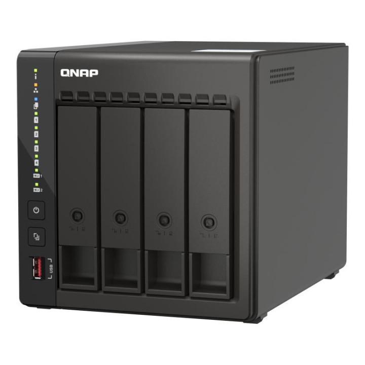 QNAP TS-453E NAS TOWER INTEL CELERON J6412 8 GO 0 TO QNAP QTS NOIR 