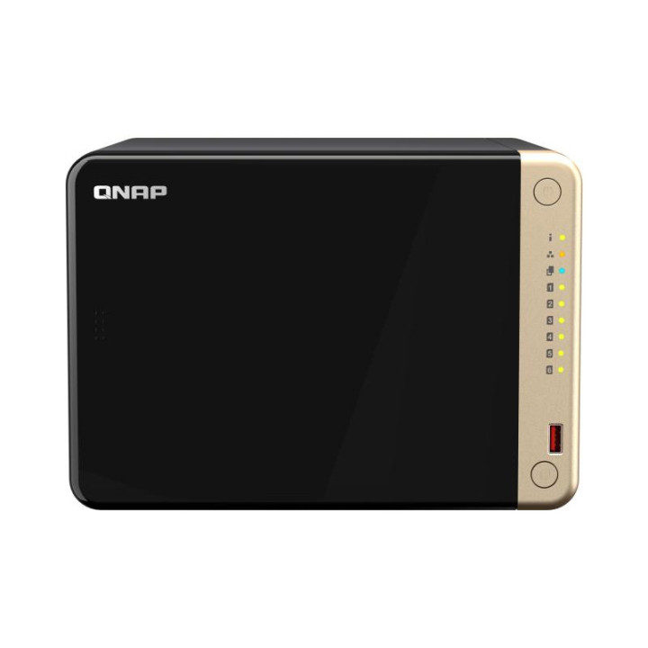 QNAP TS-664 NAS TOWER INTEL CELERON N5095 8 GO DDR4 0 TO QNAP QTS NOIR. BRONZE 