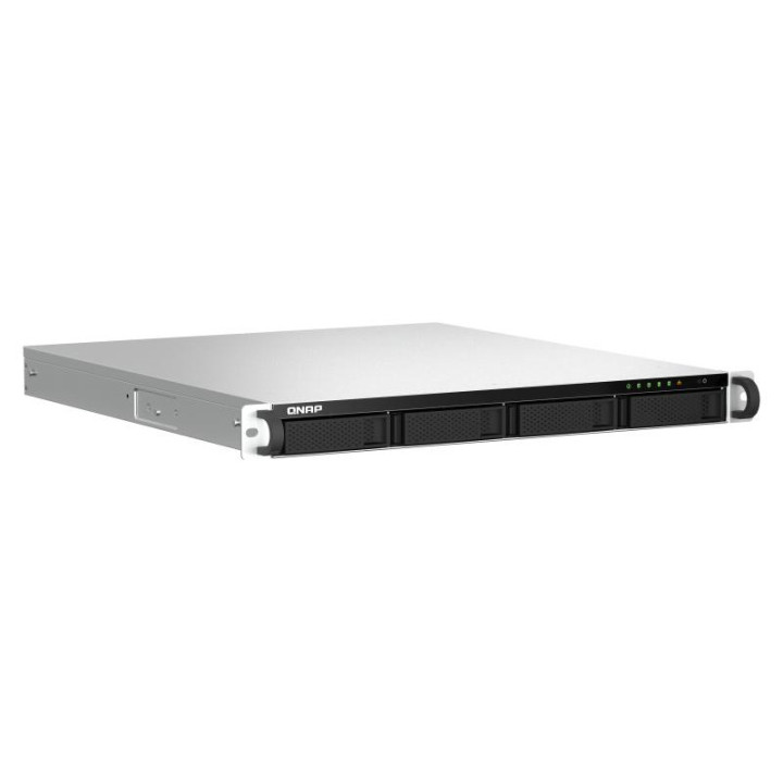 QNAP TS-464U NAS RACK (1 U) INTEL CELERON N5095 8 GO DDR4 0 TO QNAP TURBO SYSTEM ALUMINIUM. NOIR 