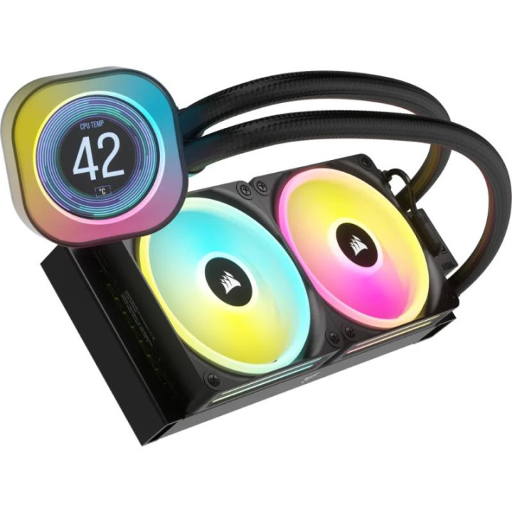 CORSAIR CW-9061007-WW SYSTEME DE REFROIDISSEMENT D?ORDINATEUR PROCESSEUR REFROIDISSEUR D'AIR 12 CM NOIR 2 PIECE(S) 
