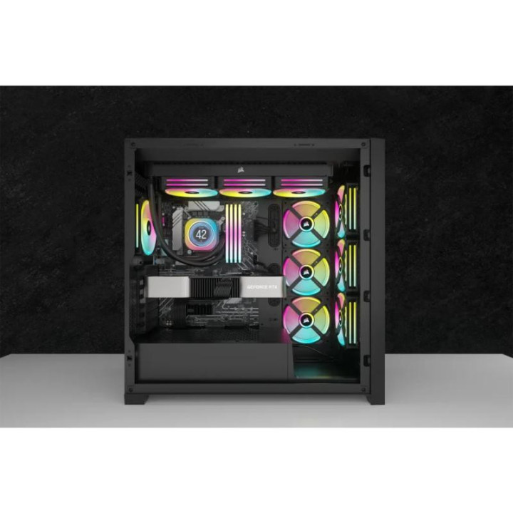 CORSAIR CW-9061007-WW SYSTEME DE REFROIDISSEMENT D?ORDINATEUR PROCESSEUR REFROIDISSEUR D'AIR 12 CM NOIR 2 PIECE(S) 