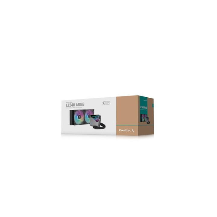 DEEPCOOL LT240 PROCESSEUR REFROIDISSEUR DE LIQUIDE TOUT-EN-UN 12 CM NOIR 1 PIECE(S) 