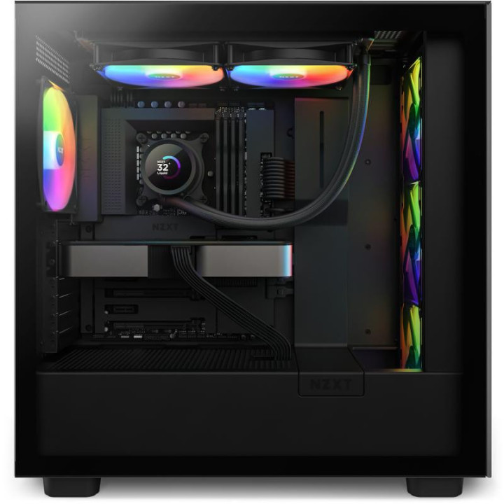 NZXT KRAKEN 280 RGB PROCESSEUR REFROIDISSEUR DE LIQUIDE TOUT-EN-UN 14 CM NOIR 1 PIECE(S) 