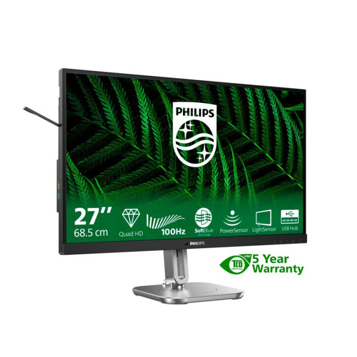 PHILIPS 5000 SERIES 27B2G5500/00 ECRAN PLAT DE PC 68.6 CM (27) 2560 X 1440 PIXELS QUAD HD LCD ANTHRACITE 