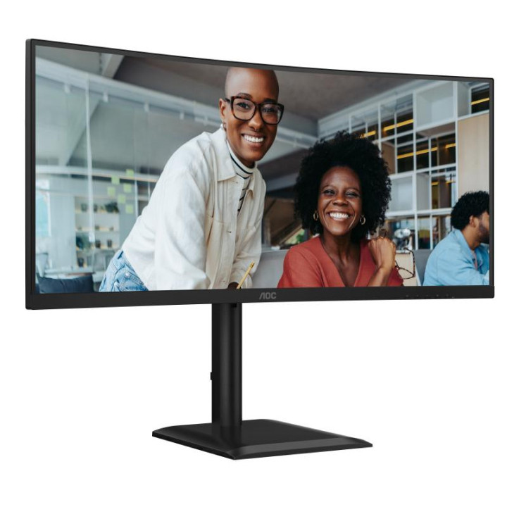 AOC E4 CU34E4CV ECRAN PLAT DE PC 86.4 CM (34) 3440 X 1440 PIXELS ULTRAWIDE QUAD HD LCD NOIR 