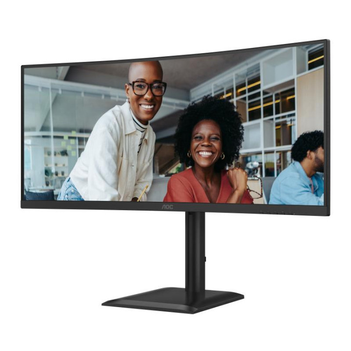 AOC E4 CU34E4CV ECRAN PLAT DE PC 86.4 CM (34) 3440 X 1440 PIXELS ULTRAWIDE QUAD HD LCD NOIR 