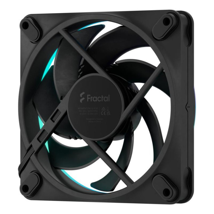 FRACTAL DESIGN MOMENTUM 12 RGB BOITIER PC VENTILATEUR 12 CM NOIR 3 PIECE(S) 